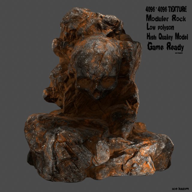 Skull rock 3D Model