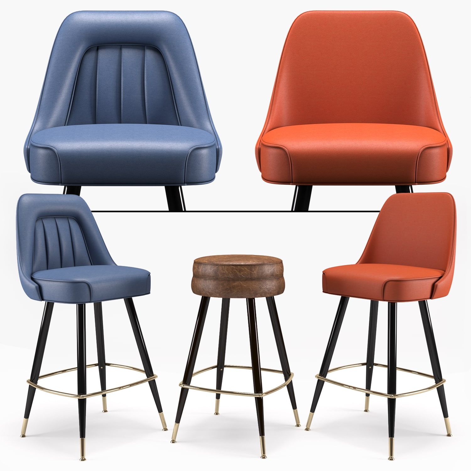 Bar Stool Richardon Seating’s 3D Model