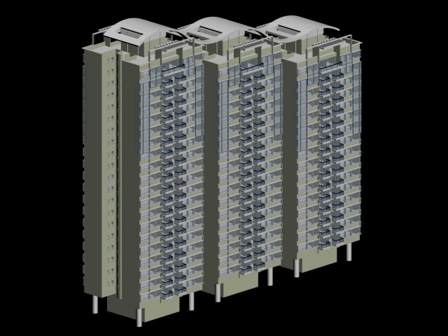 Urban planning – commercial buildings 74 3D Model