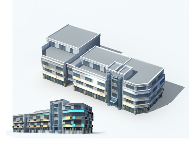 City – high-rise office 215 3D Model