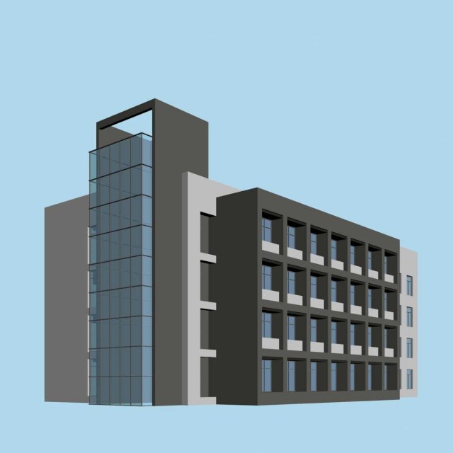 Urban planning – commercial buildings 17 3D Model