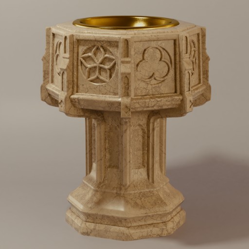 Baptismal Font						 Free 3D Model