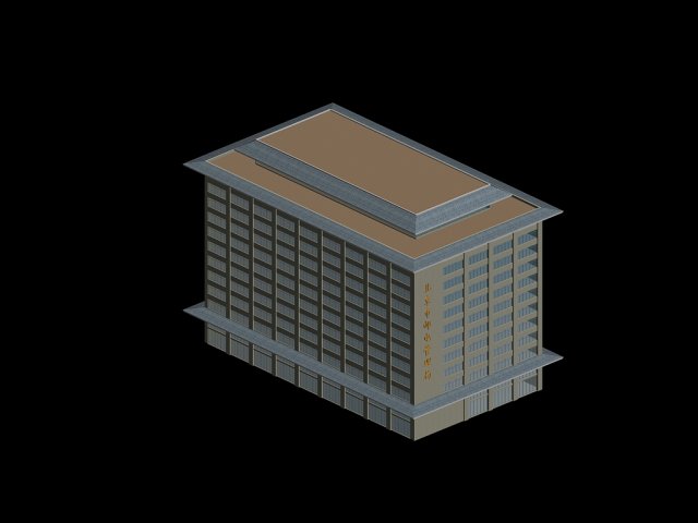 Urban planning – commercial buildings 7 3D Model