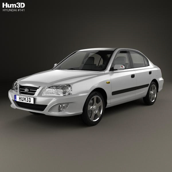 Hyundai Elantra (XD) CN-spec 2010 3D Model