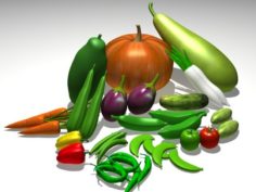 Vegetable collection 3D Model