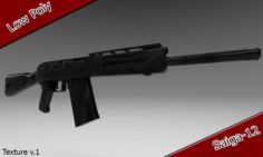 Saiga-12 Free 3D Model