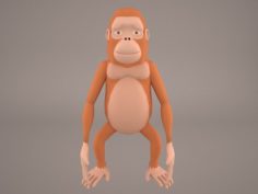 Cartoon Ape 3D Model