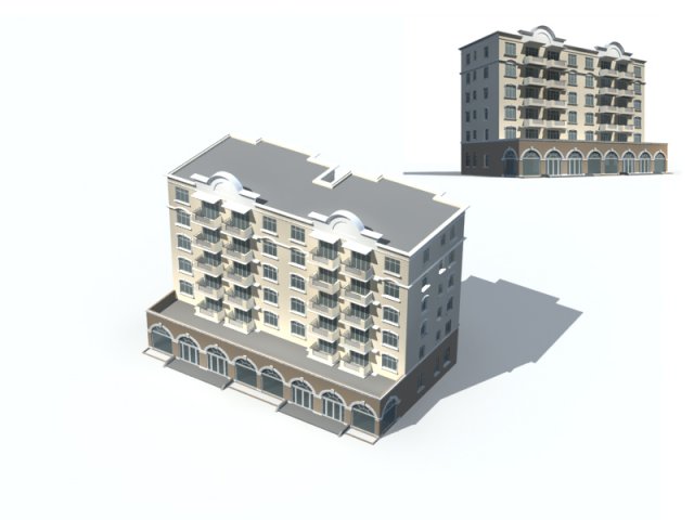 City construction – large real estate residences 11 3D Model