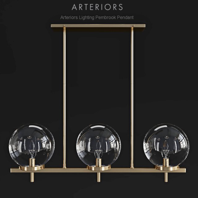 Arteriors Pembrook Pendant chandelier 3D Model