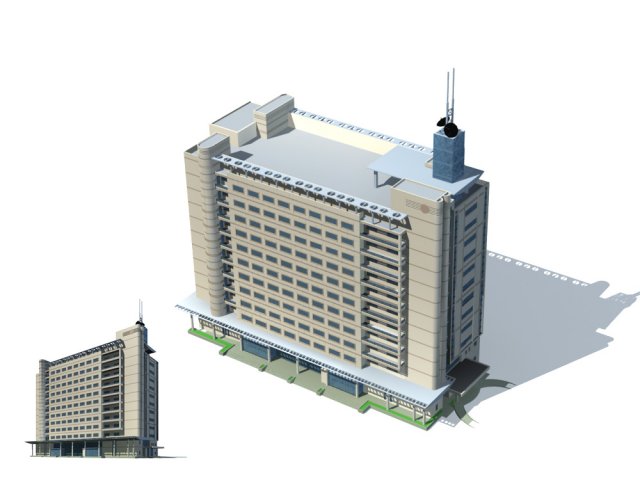 City – high-rise office 156 3D Model