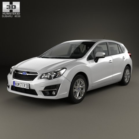 Subaru Impreza hatchback 2015 3D Model