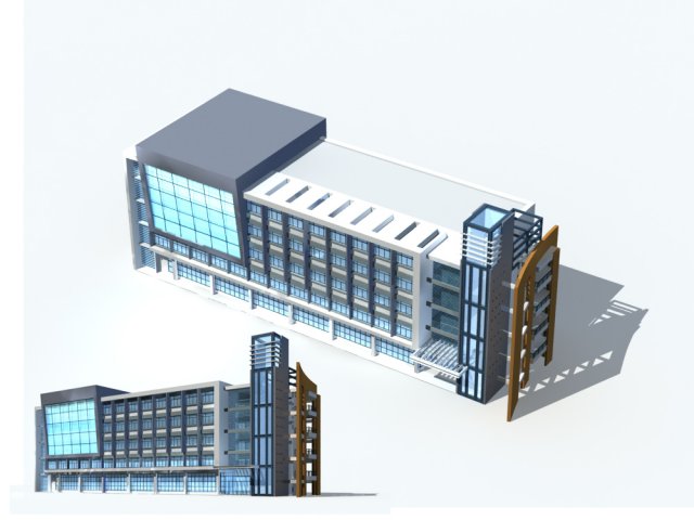 City – high-rise office 203 3D Model