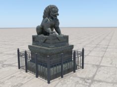 Guardian Lion Chinesse 3D Model