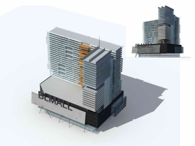 City – multi-storey commercial office building 150 3D Model