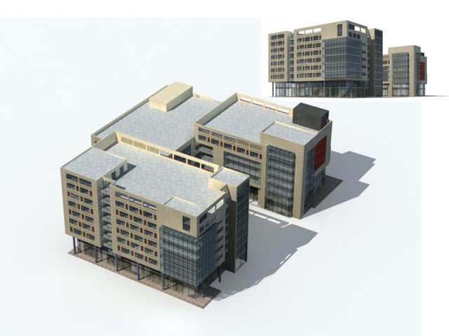 City – high-rise office 46 3D Model