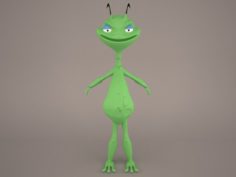 Cartoon Grasshopper 3D Model