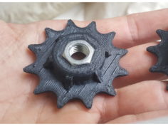 12 tooth sprocket for standard bicycle chain 3D Print Model