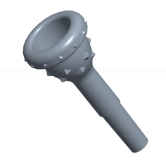 Trombone mouthpiece 3D Print Model