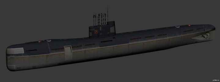 Tango Class Submarine 3D Model