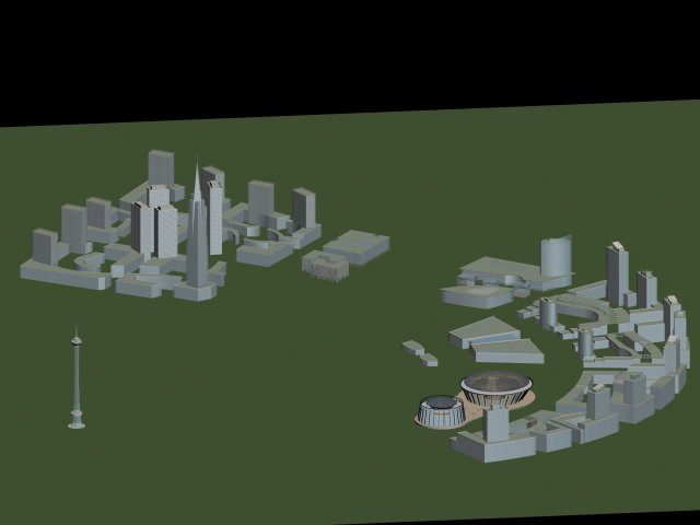 Urban planning – commercial buildings 182 3D Model