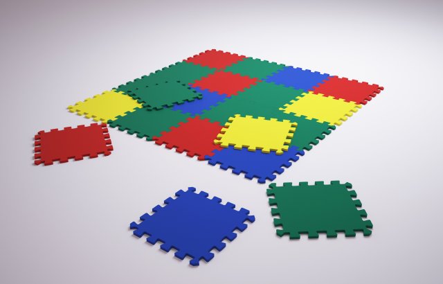 Carpet puzzle Free 3D Model