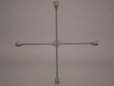 Cross Wheel Spanner 3D Model