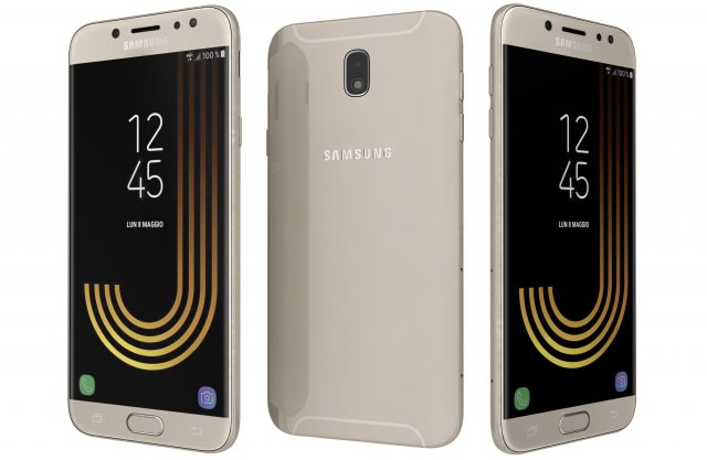 Samsung Galaxy J7 2017 Gold 3D Model