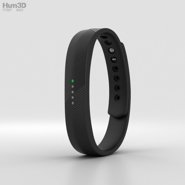 Fitbit Flex 2 Black 3D Model