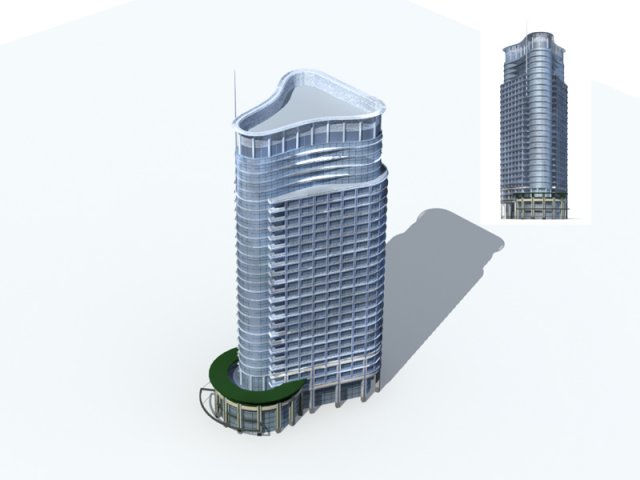 City – high-rise office 344 3D Model