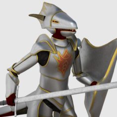 Dragonborn Character – Game Ready 3D Model