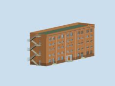 Urban architecture – school office villas 103 3D Model