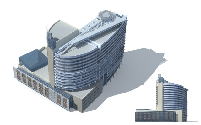 City – high-rise office 190 3D Model