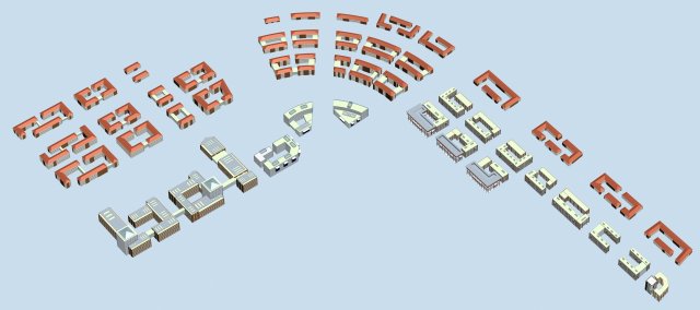 Urban planning – commercial buildings 189 3D Model