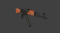Kalashnikov rifle 3D Model