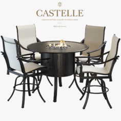 Castelle Coco isle bar set 3D Model