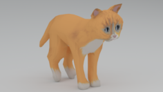 Ginger kitten 3D Model