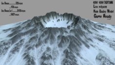 Snow Volcano 5 3D Model