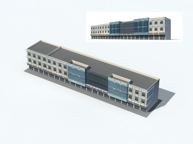 City – high-rise office 275 3D Model