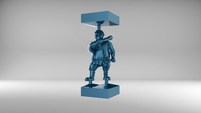 The chess pawn 2 of Russian set 09001 3D Model