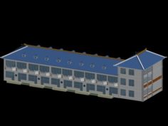 Urban architecture – school office villas 66 3D Model