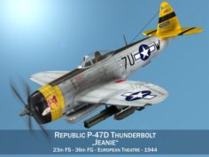 Republic P-47D Thunderbolt – Jeanie 3D Model