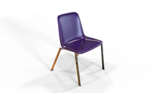 Clear plastic Chair 3D Model