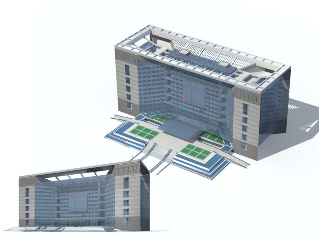 City – high-rise office 183 3D Model