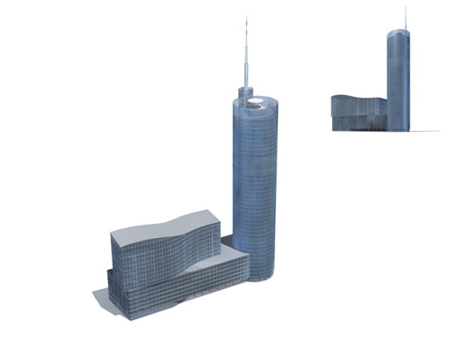 City – high-rise office 303 3D Model