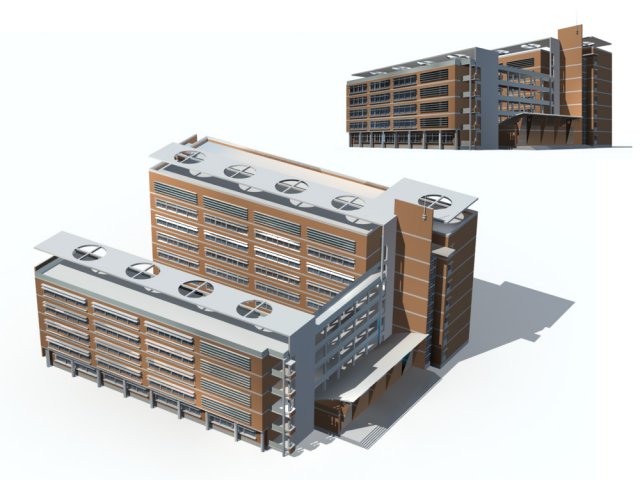 City – high-rise office 110 3D Model