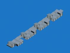 Urban planning – commercial buildings 216 3D Model