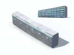 City – multi-storey commercial office building 45 3D Model