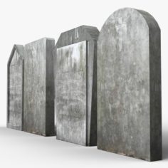 Simple tombstones 3D Model