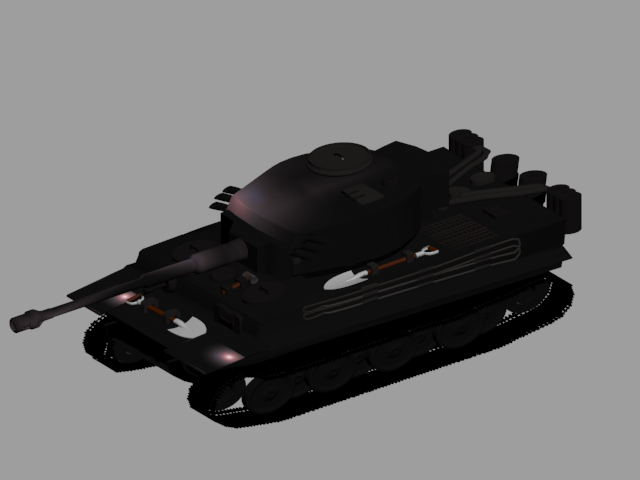 Tiger tank 3D Model