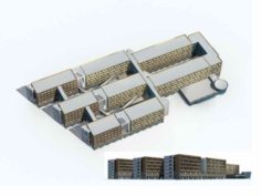 City – multi-storey commercial office building 226 3D Model